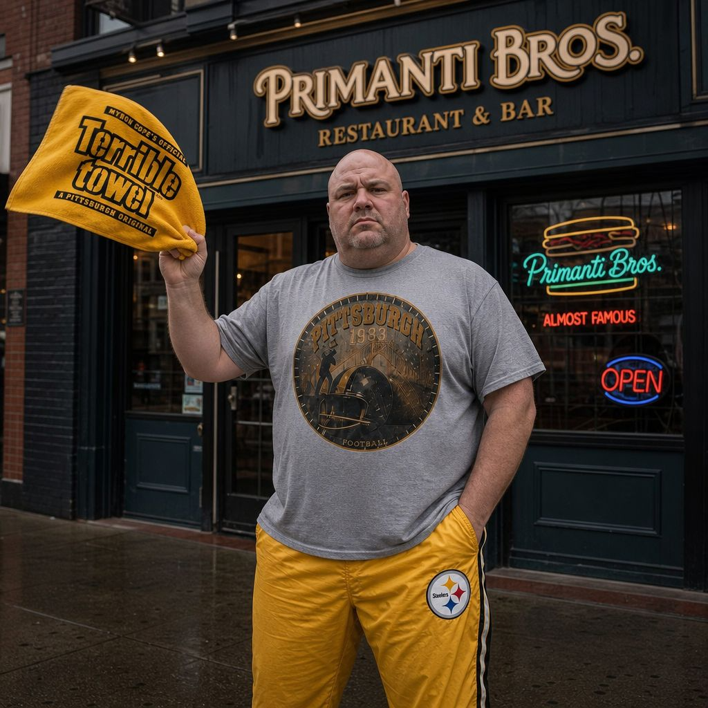 Pittsburgh Vintage Helmet Graphic T-Shirt