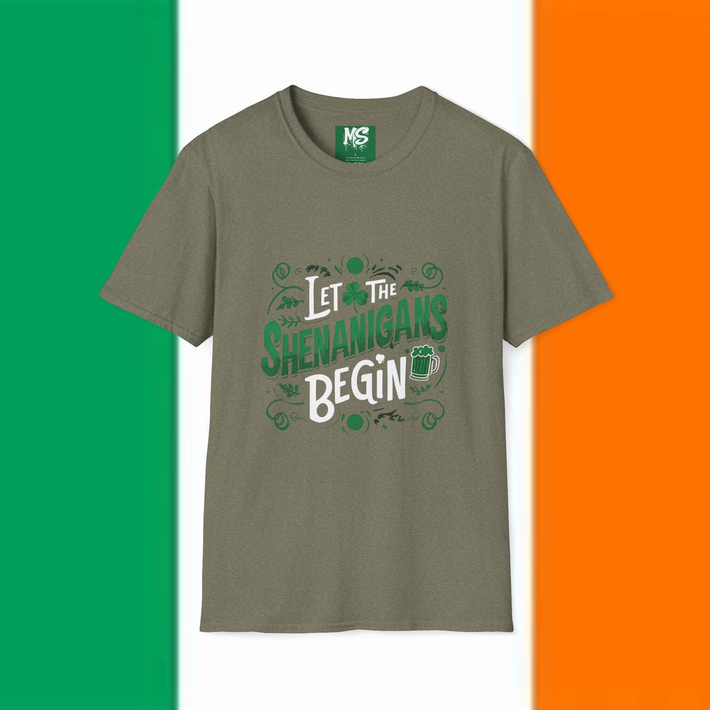 "Let the Shenanigans Begin" Unisex Softstyle T-Shirt