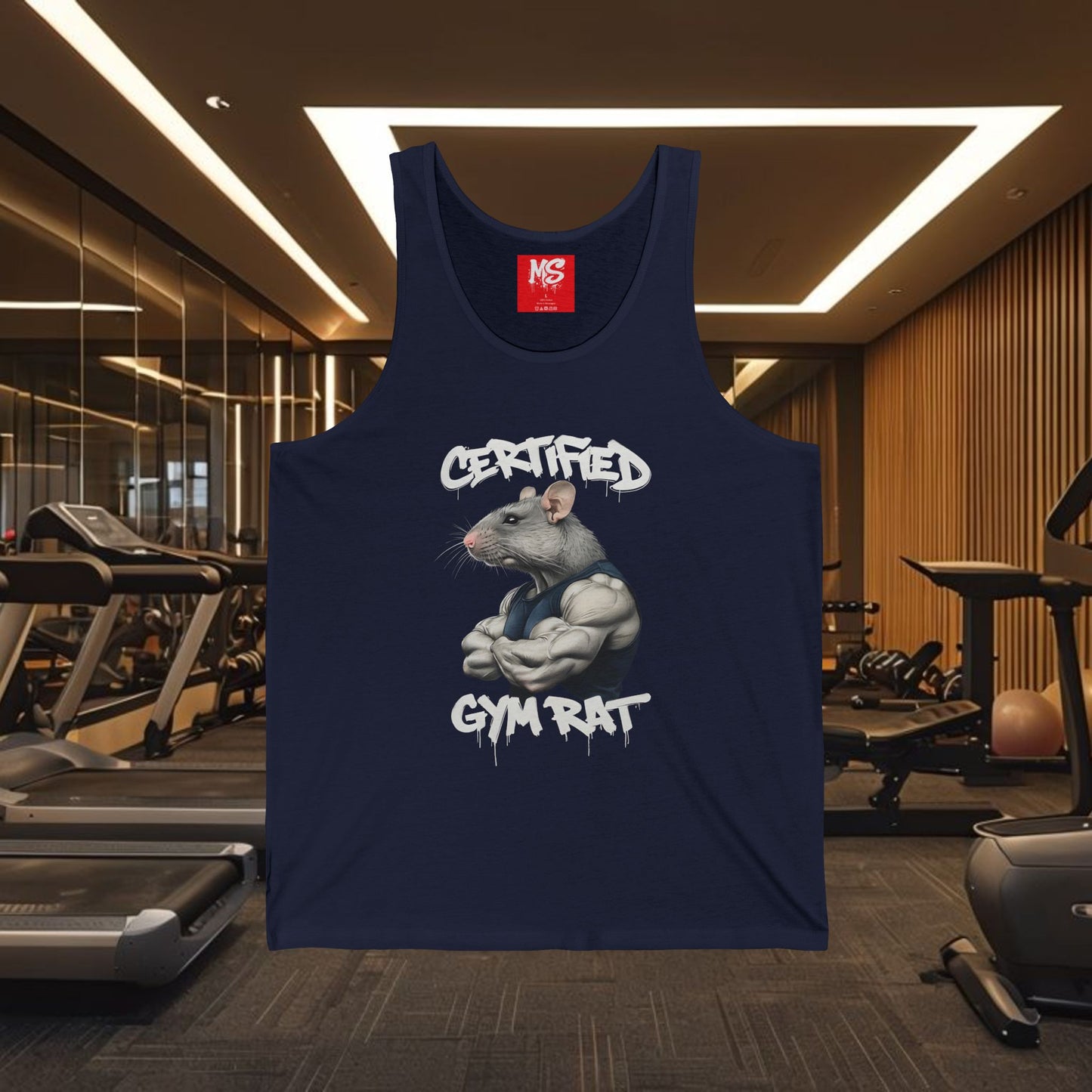 Certified Gym Rat Unisex Jersey Tank - Perfect for Fitness Enthusiasts