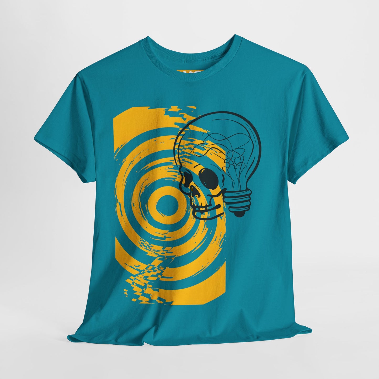 Bold Skull Lightbulb Unisex Heavy Cotton Tee