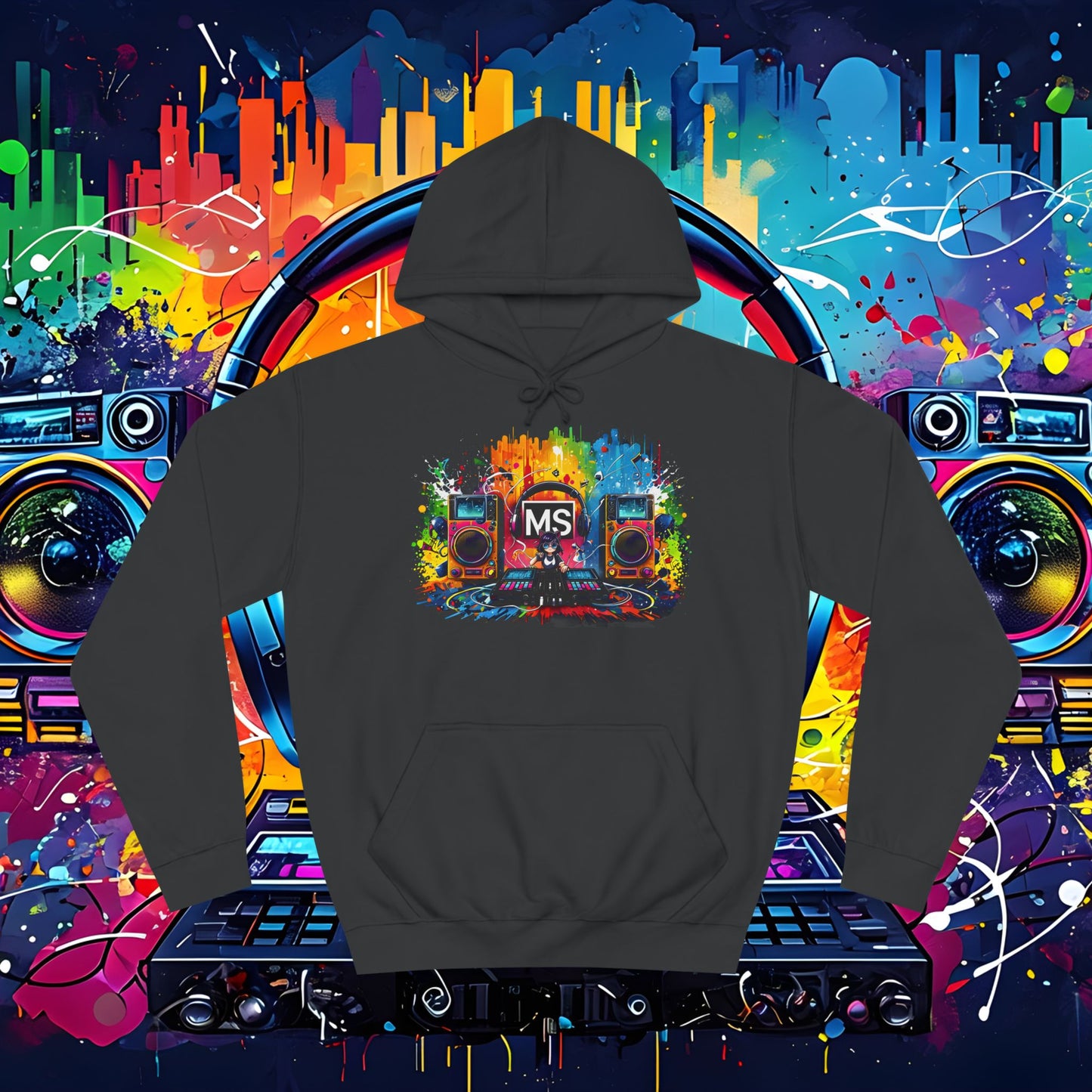 Vibrant Music Festival Unisex College Hoodie - Perfect for Concerts & Casual Wear DJ