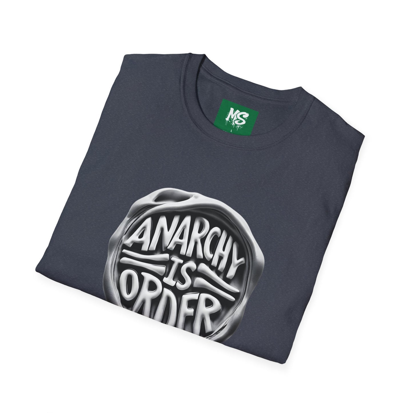 Anarchy Is Order Unisex Softstyle T-Shirt - Trendy Graphic Tee for Rebels