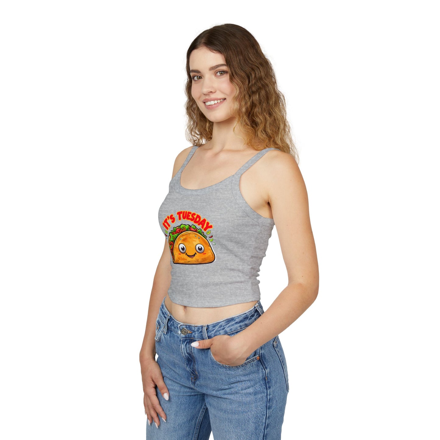 Taco Tuesday Women's Spaghetti Strap Tank Top - Relaxed Vibe for Chilling Days