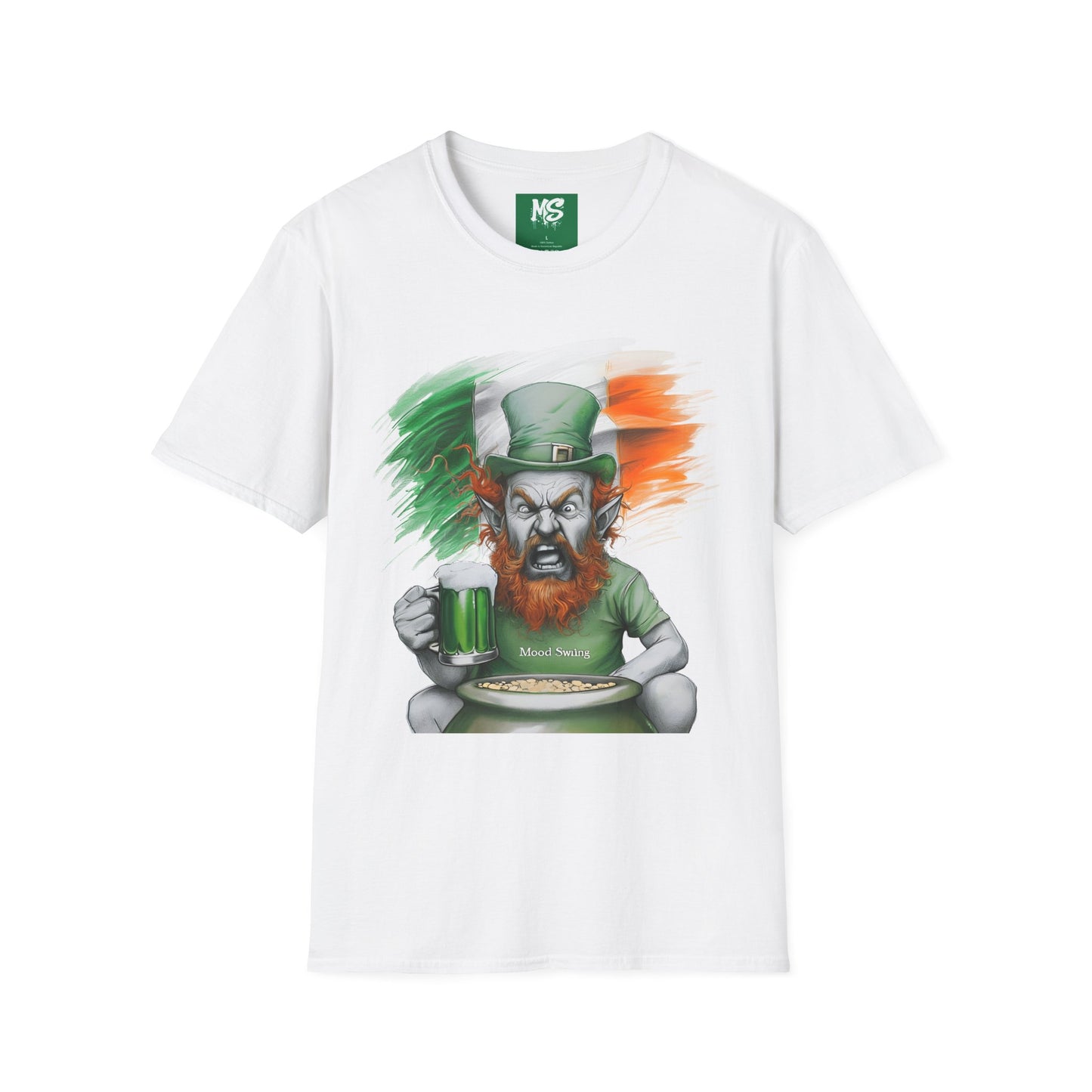 St. Patrick's Day Funny Leprechaun T-Shirt - Unisex Softstyle Tee