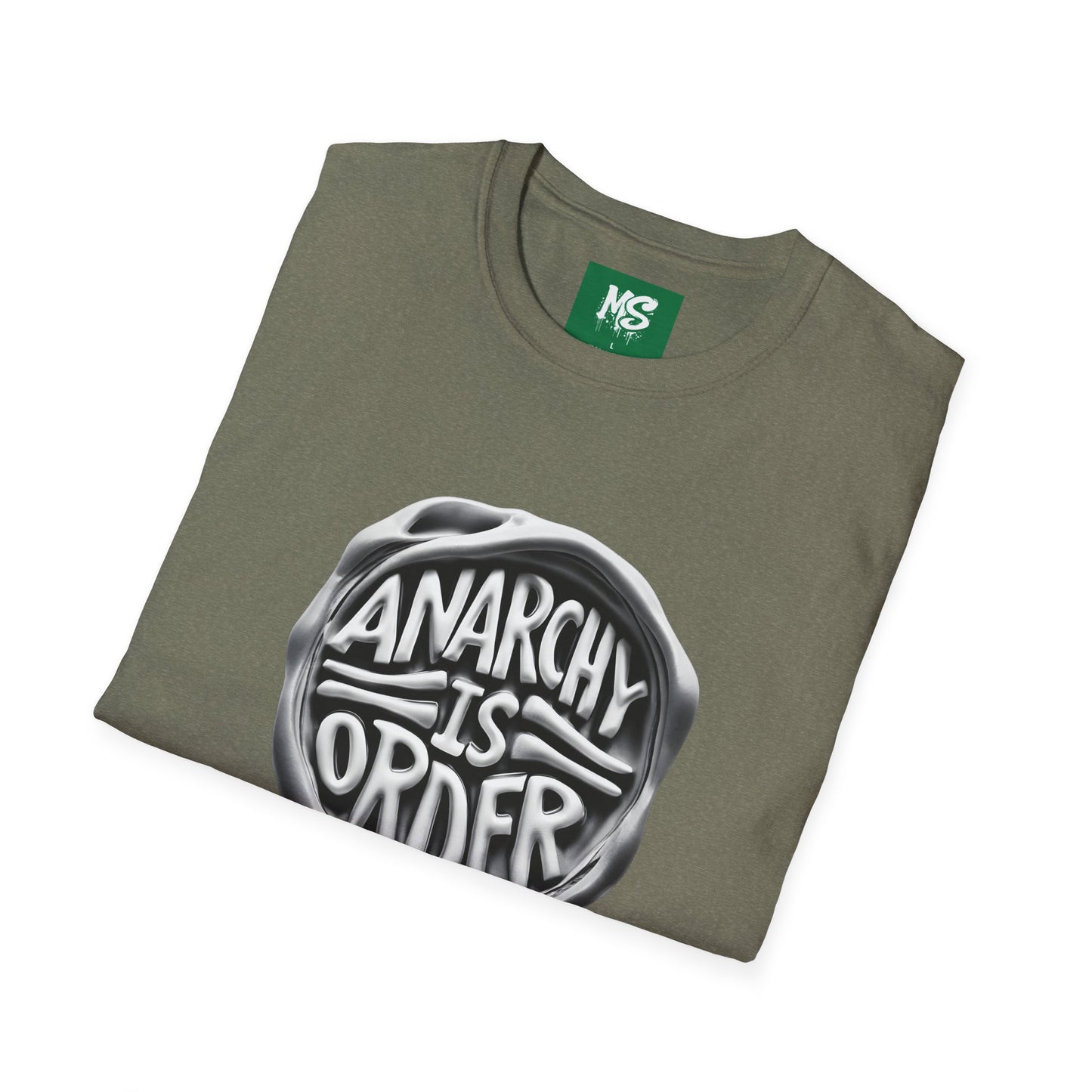 Anarchy Is Order Unisex Softstyle T-Shirt - Trendy Graphic Tee for Rebels