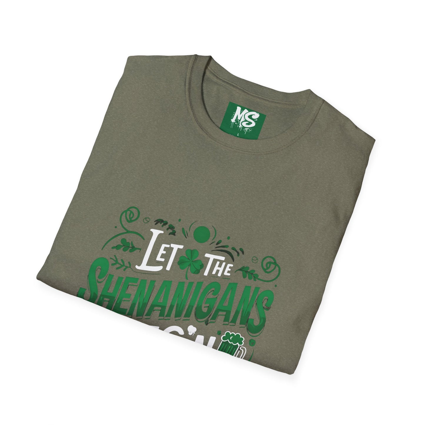 "Let the Shenanigans Begin" Unisex Softstyle T-Shirt