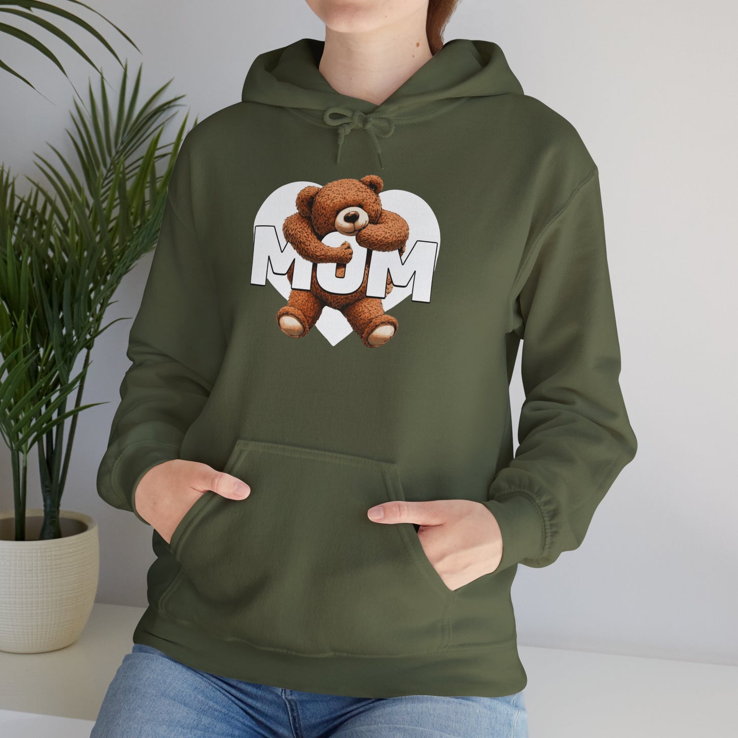 Cozy Mum Hoodie with Cute Bear Design