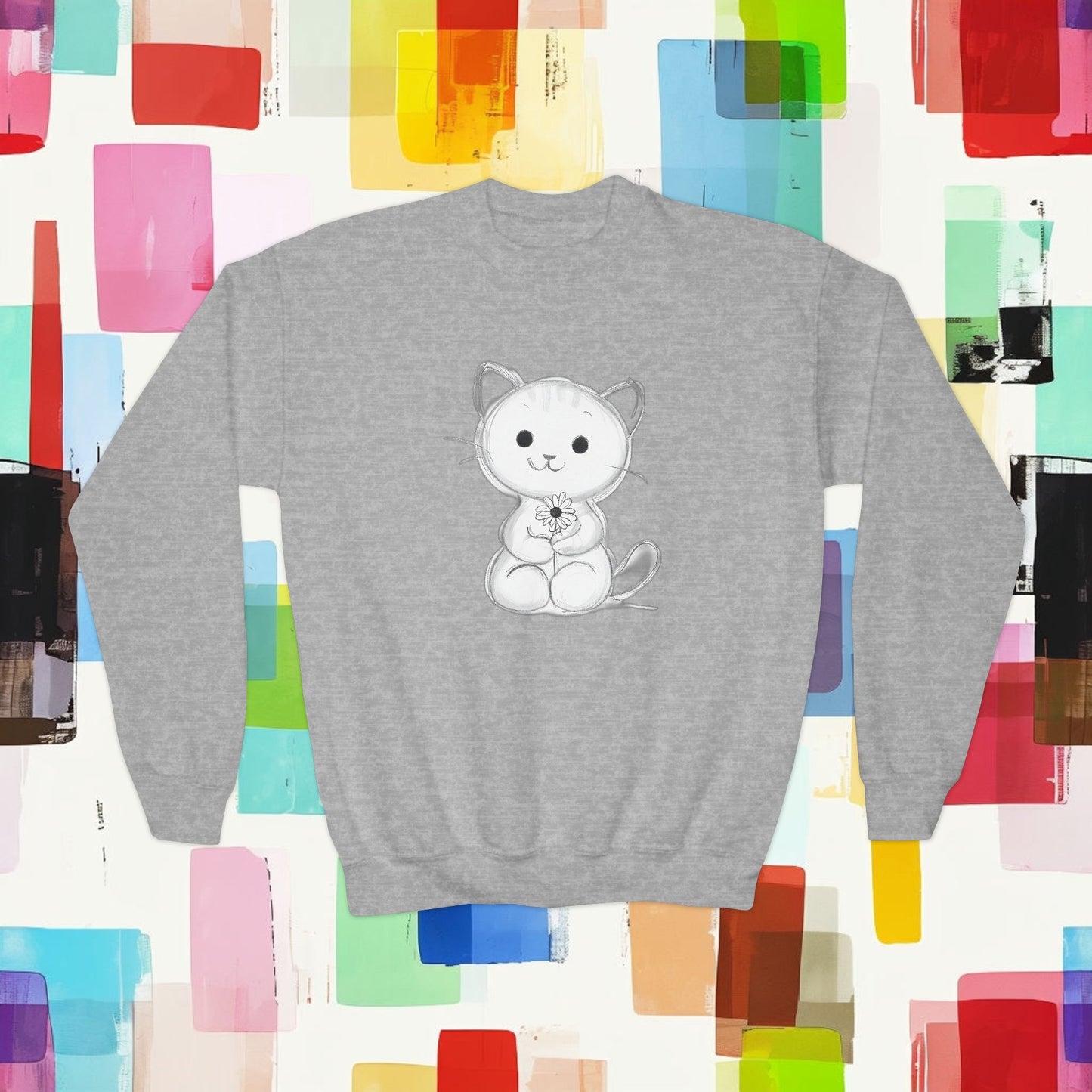 Youth Crewneck Sweatshirt kitten cat