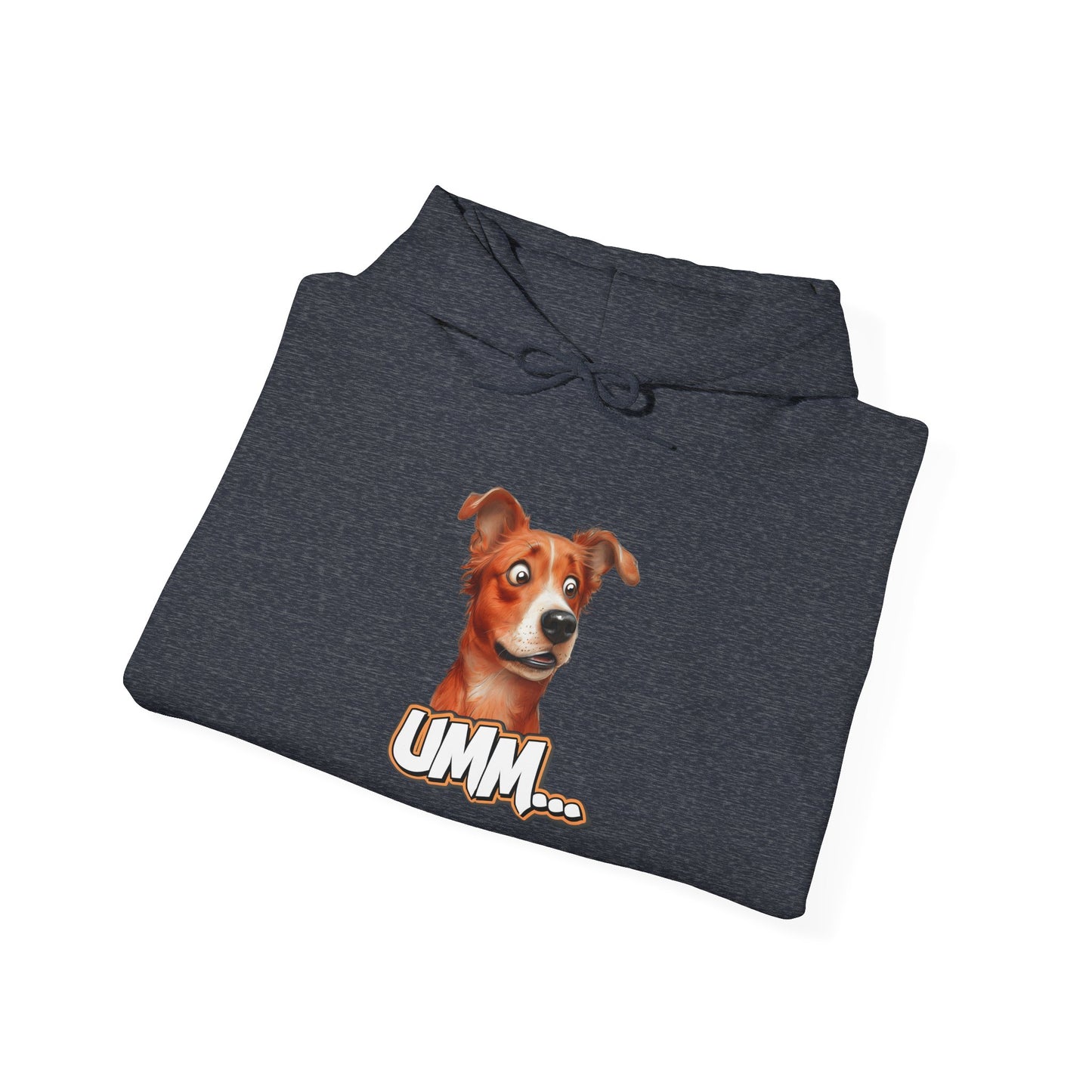 Funny Dog Graphic Hoodie - 'UMM...' Unisex Heavy Blend Sweatshirt