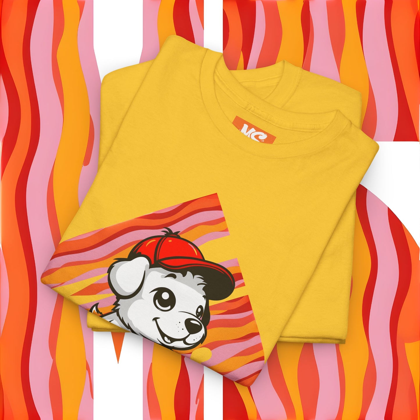 Cute Dog Illustration Unisex Heavy Cotton Tee - Perfect for Pet Lovers!