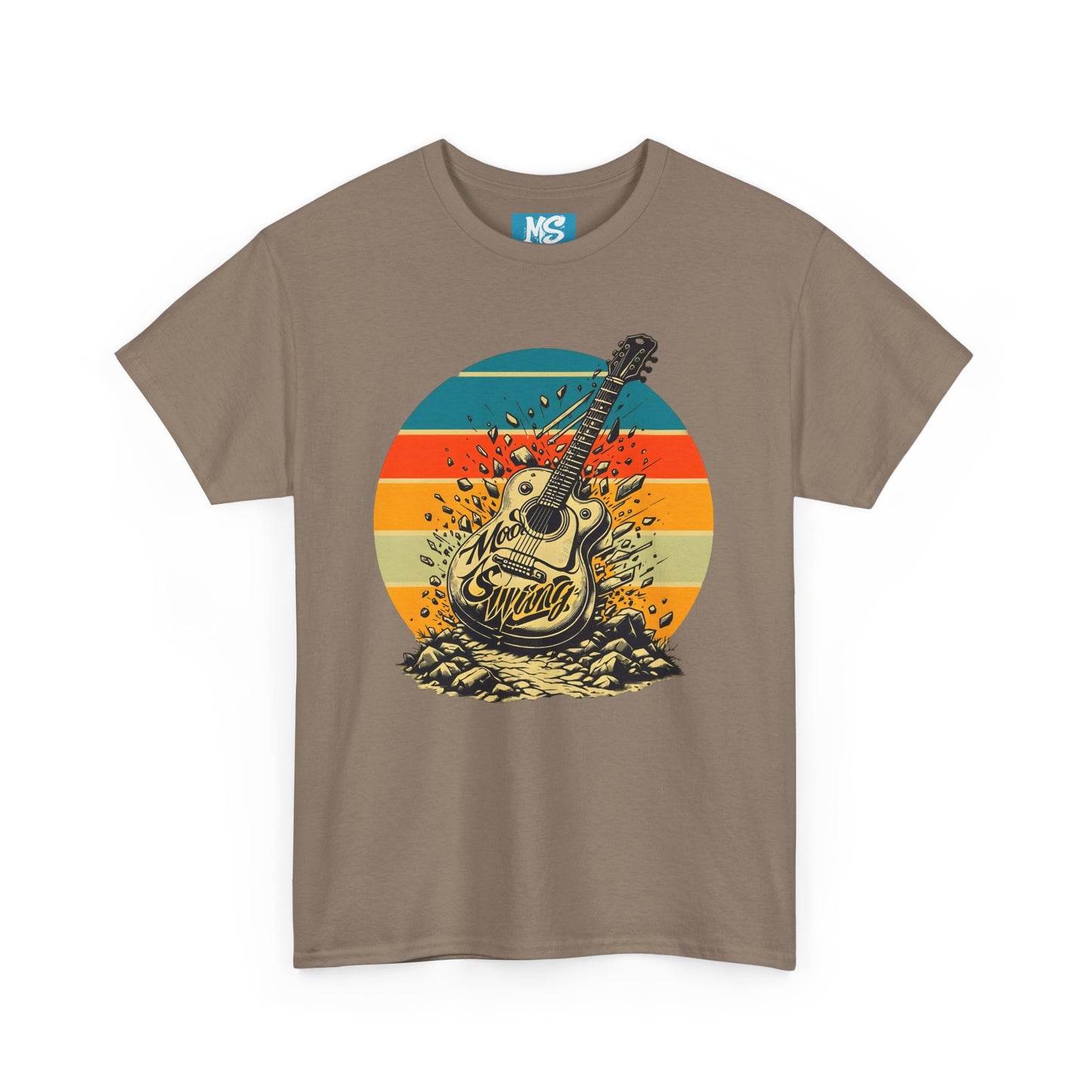 Retro Guitar Sundays Unisex Heavy Cotton Tee