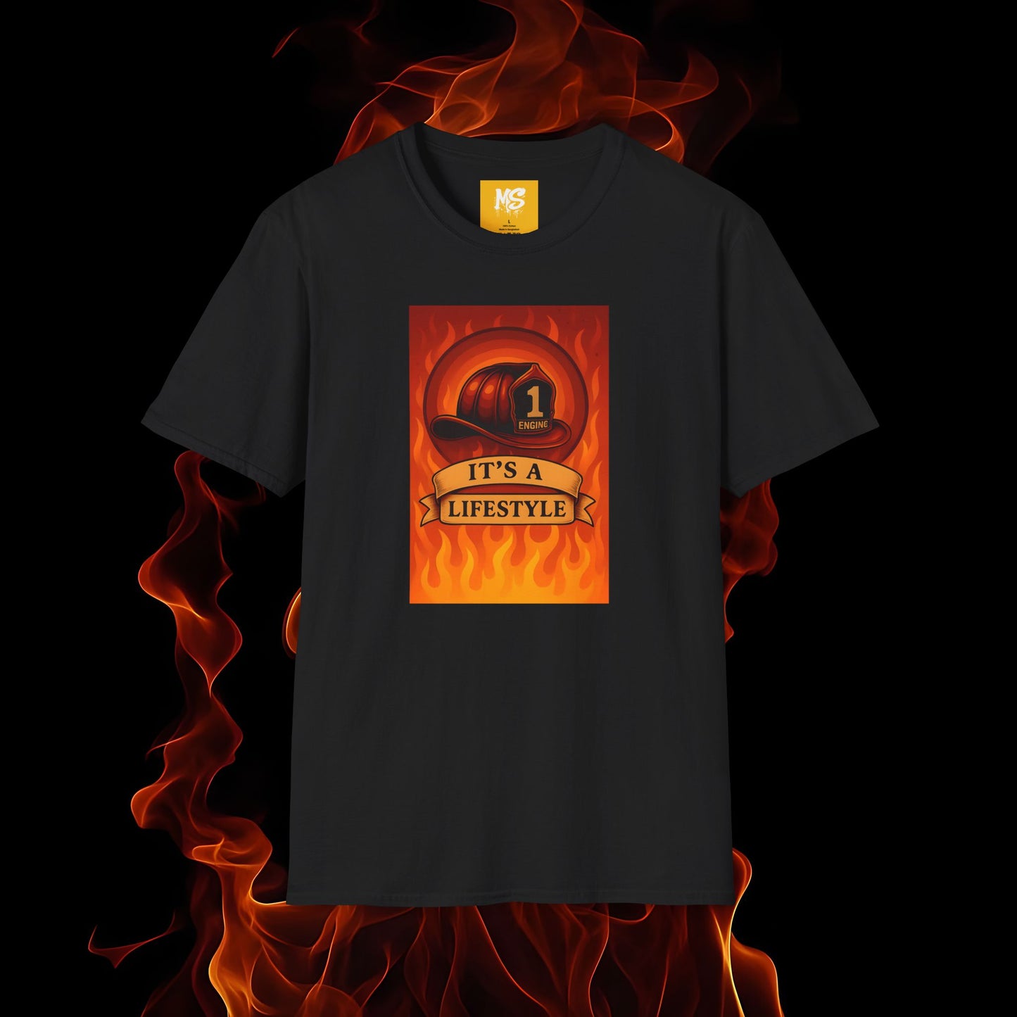 Firefighter Lifestyle T-Shirt, Cool Firefighter Tee, Unisex Graphic Shirt, Perfect Gift for Firefighters, Casual Wear, Firefighter Apparel