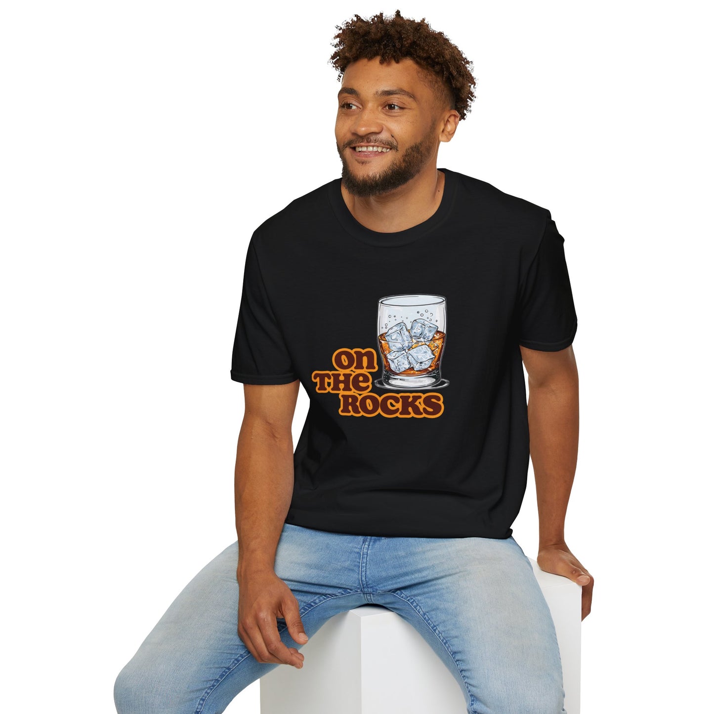 " On The Rocks" Unisex Softstyle T-Shirt