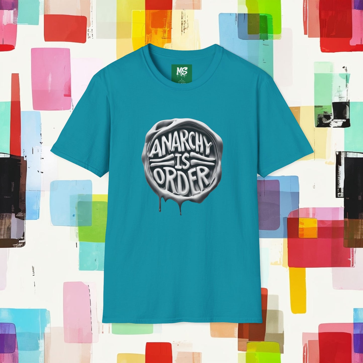 Anarchy Is Order Unisex Softstyle T-Shirt - Trendy Graphic Tee for Rebels