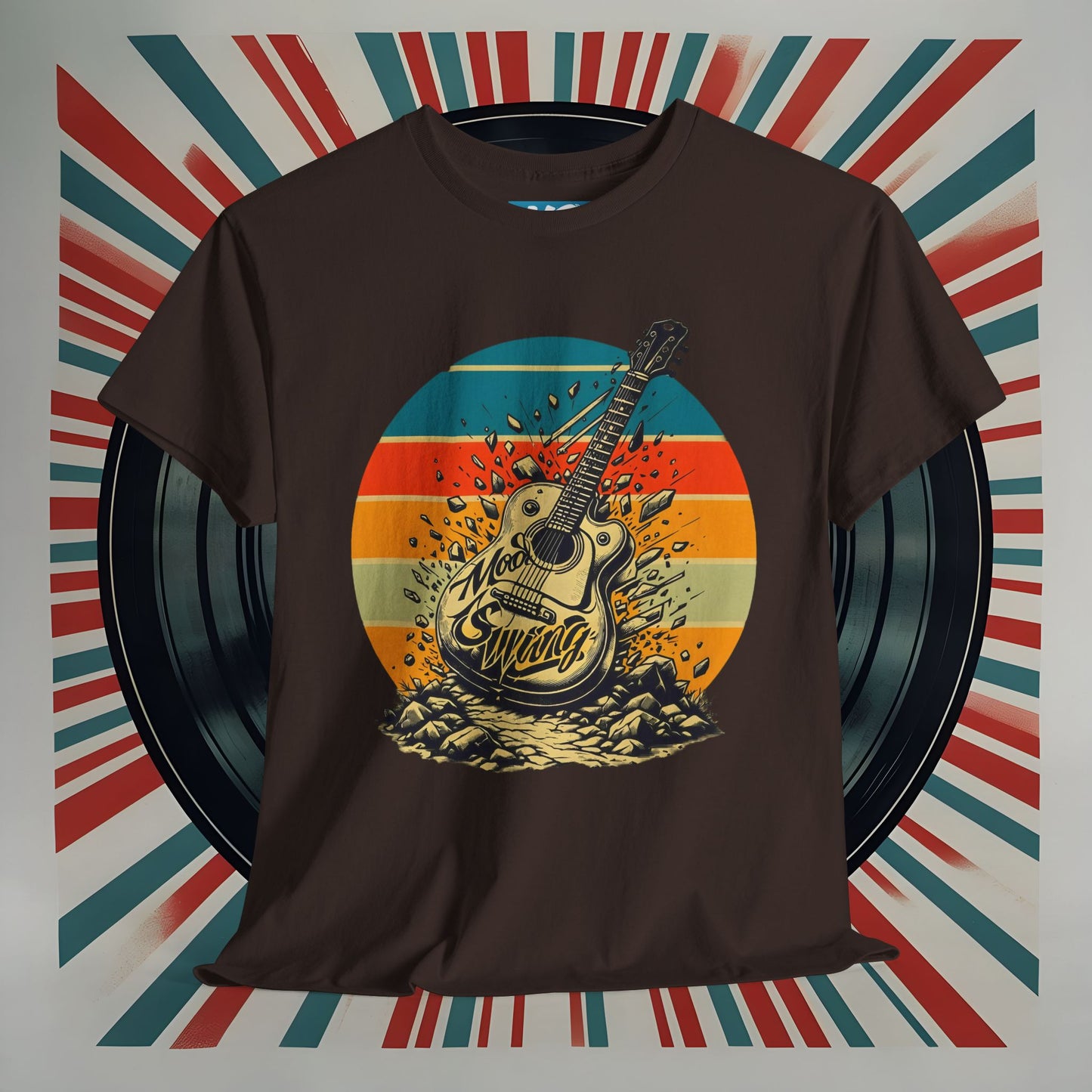 Retro Guitar Sundays Unisex Heavy Cotton Tee