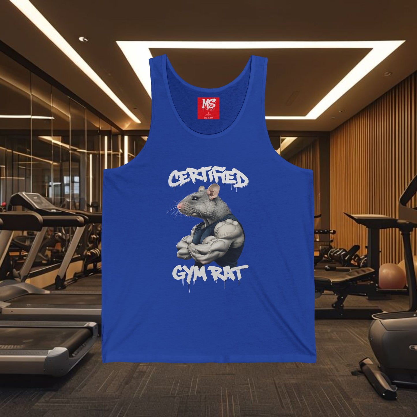 Certified Gym Rat Unisex Jersey Tank - Perfect for Fitness Enthusiasts