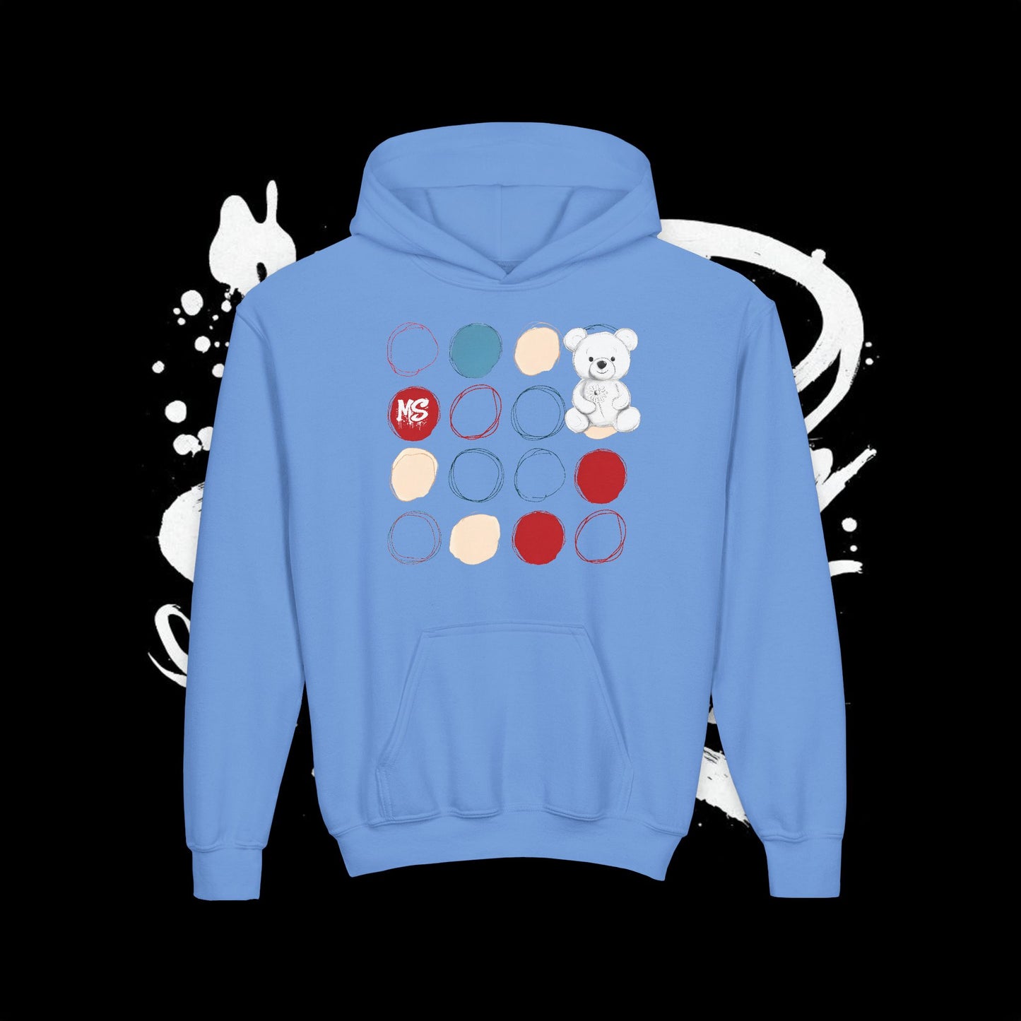 "MS Bear" Youth Heavy Blend Hooded Sweatshirt