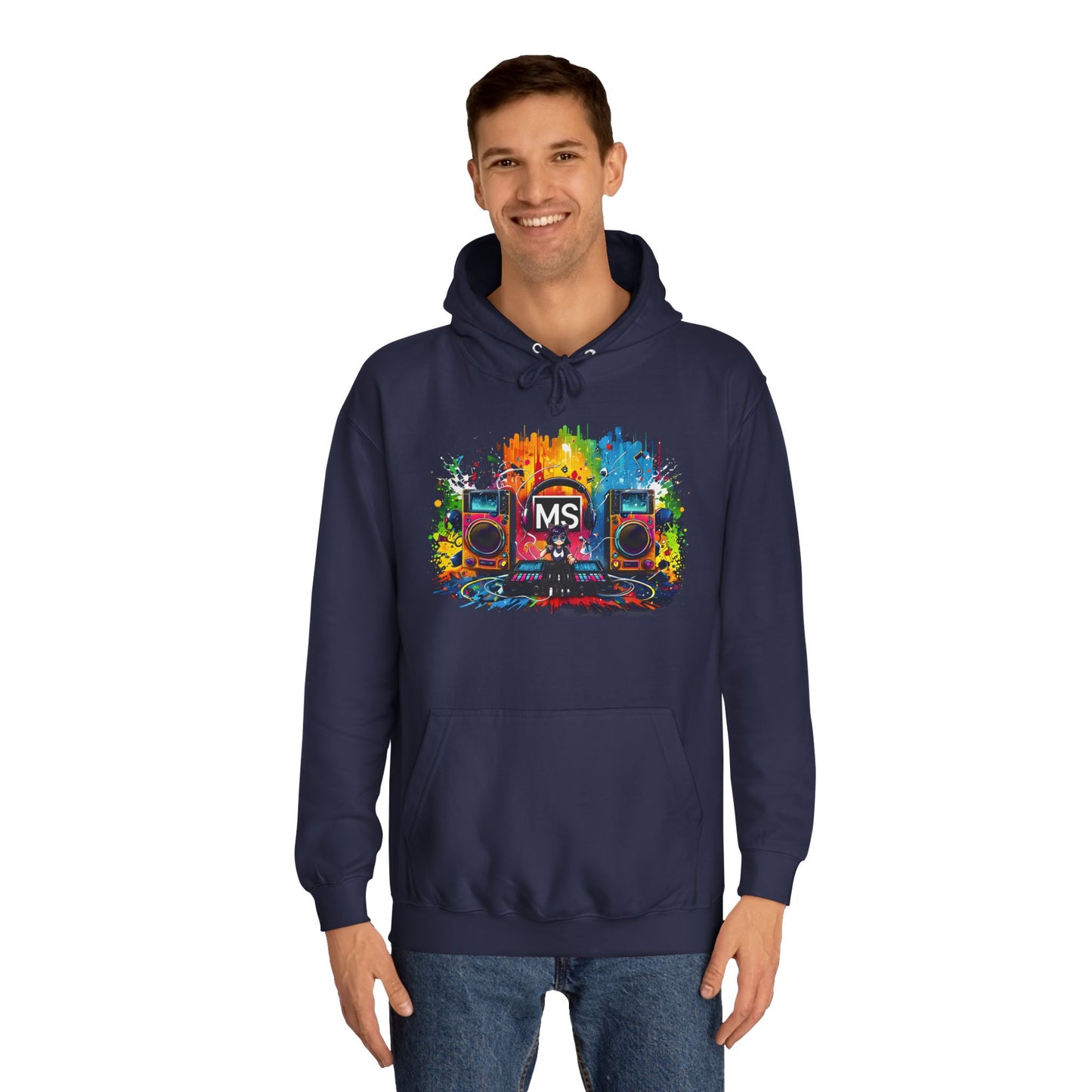 Vibrant Music Festival Unisex College Hoodie - Perfect for Concerts & Casual Wear DJ