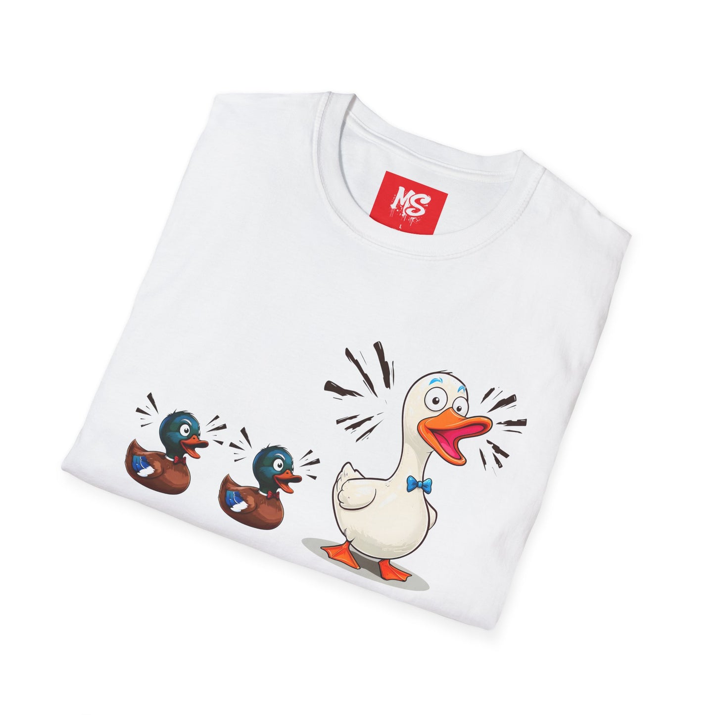 " Duck, Duck Goose" Quirky Duck Squad Unisex T-Shirt - Fun Graphic Tee for Animal Lovers