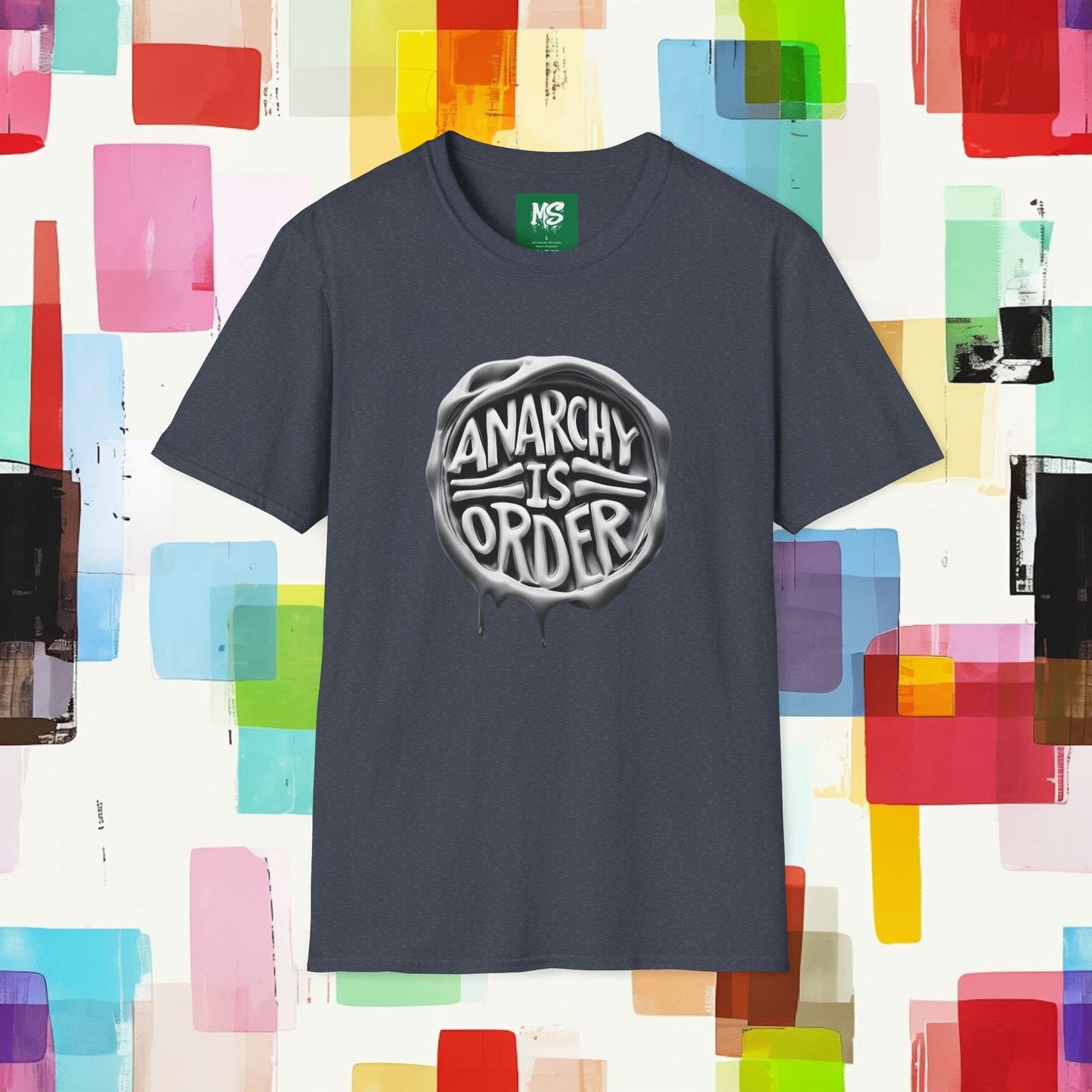 Anarchy Is Order Unisex Softstyle T-Shirt - Trendy Graphic Tee for Rebels