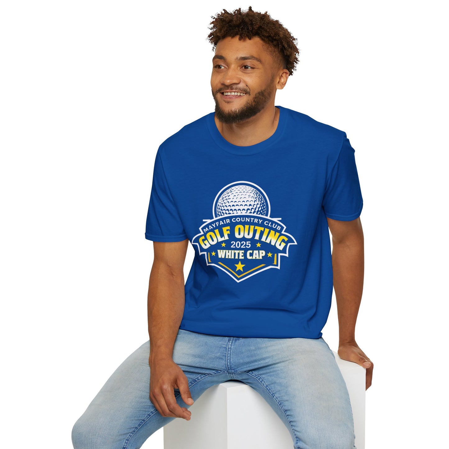 Golf Outing 2025 Unisex Softstyle T-Shirt | Mayfair Country Club Apparel