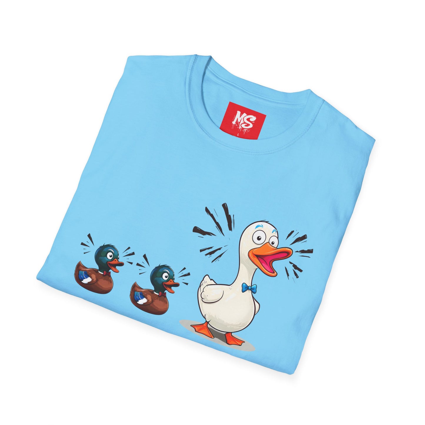 " Duck, Duck Goose" Quirky Duck Squad Unisex T-Shirt - Fun Graphic Tee for Animal Lovers