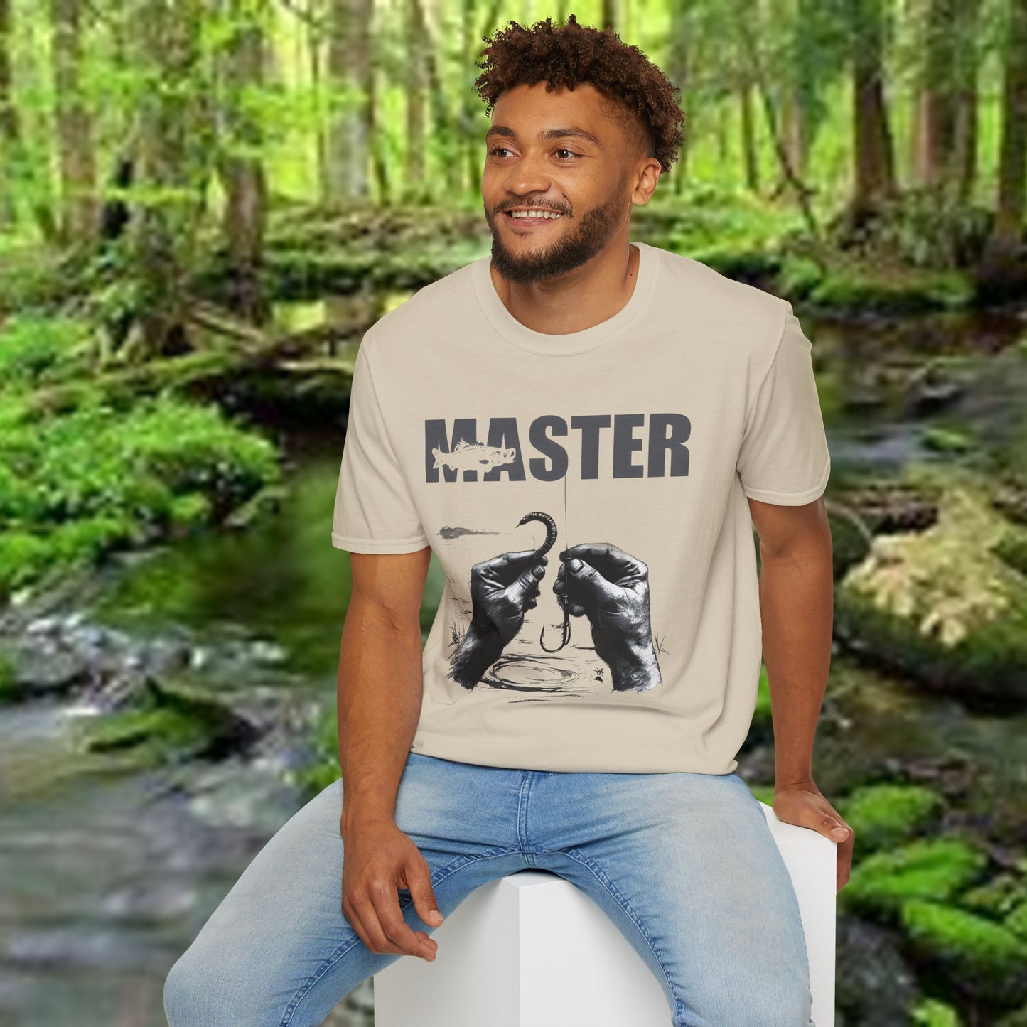 Master Fishing "Master Baiter" Unisex Softstyle T-Shirt - Perfect for Anglers