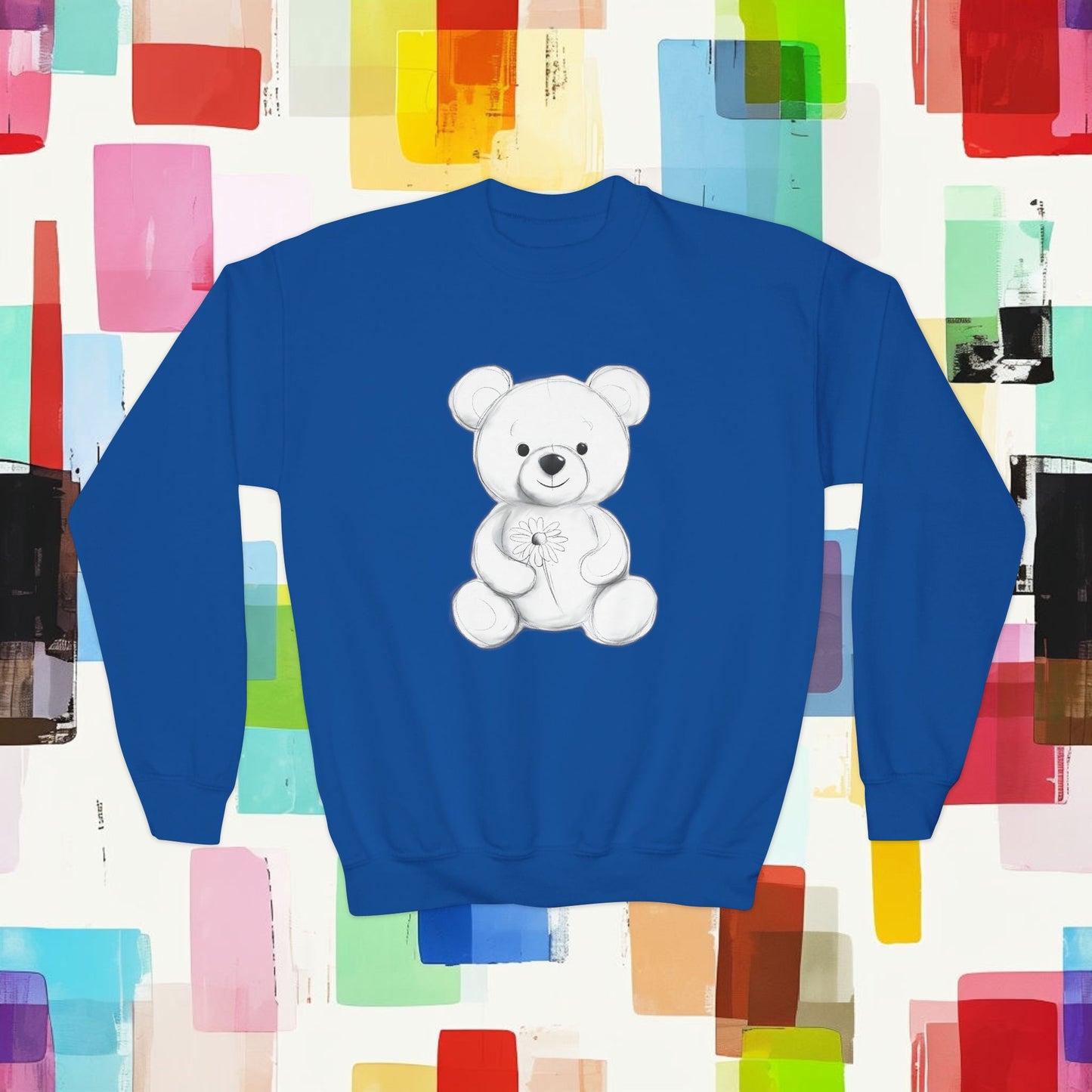 Youth Crewneck Sweatshirt Teddy Bear