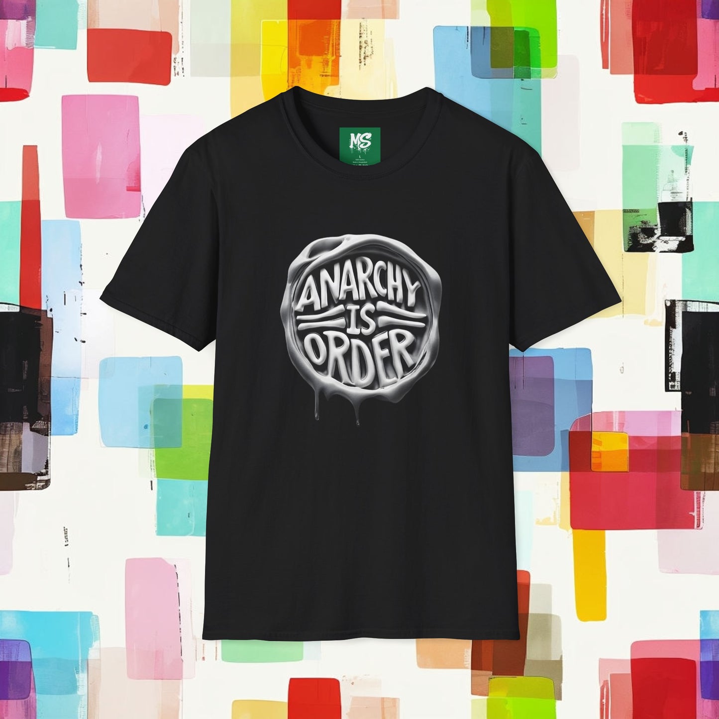 Anarchy Is Order Unisex Softstyle T-Shirt - Trendy Graphic Tee for Rebels