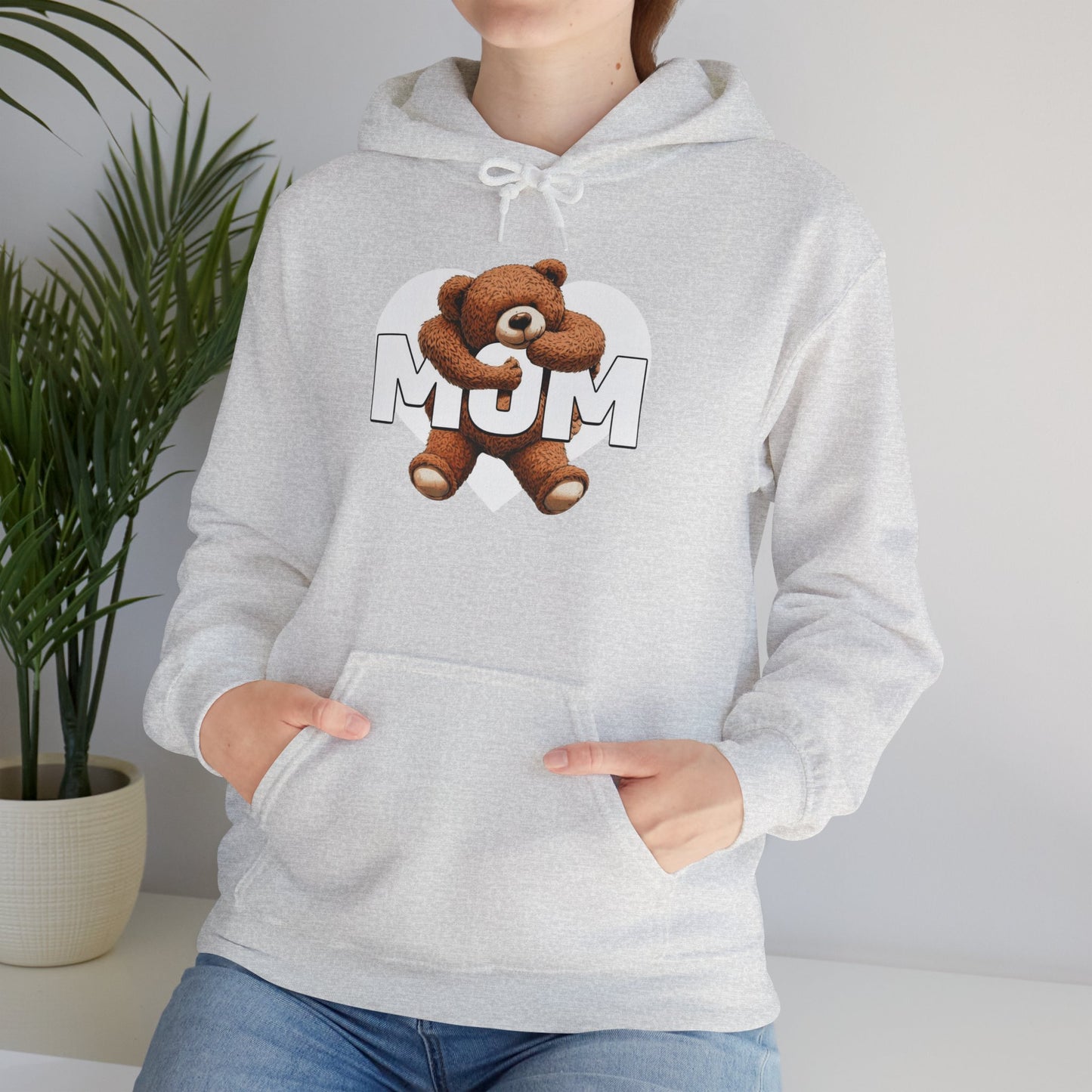 Cozy Mum Hoodie with Cute Bear Design