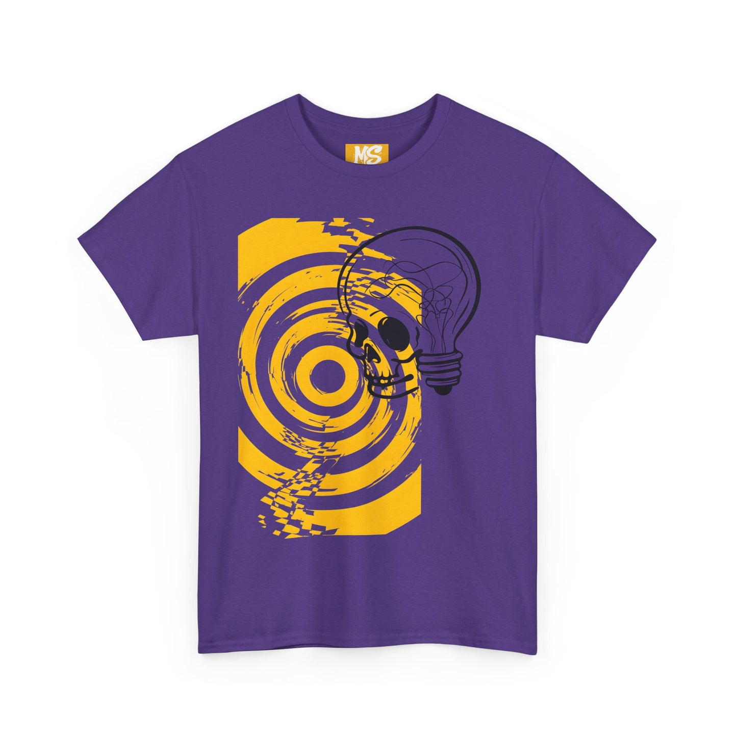 Bold Skull Lightbulb Unisex Heavy Cotton Tee