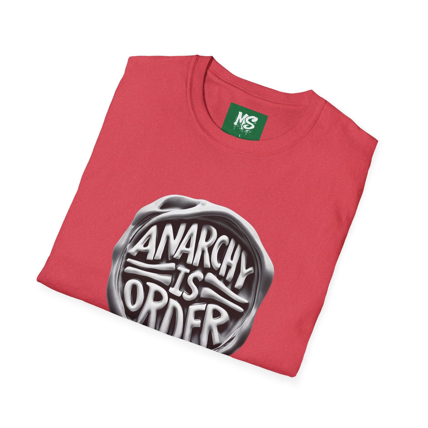 Anarchy Is Order Unisex Softstyle T-Shirt - Trendy Graphic Tee for Rebels