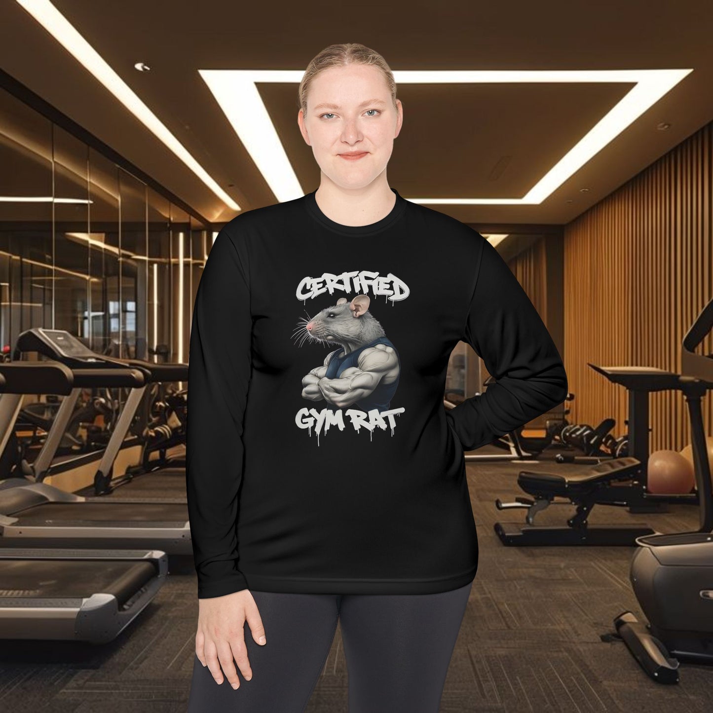 Certified Gym Rat Unisex Lightweight Long Sleeve Tee