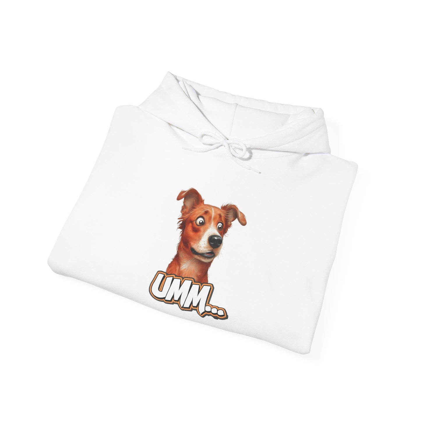 Funny Dog Graphic Hoodie - 'UMM...' Unisex Heavy Blend Sweatshirt