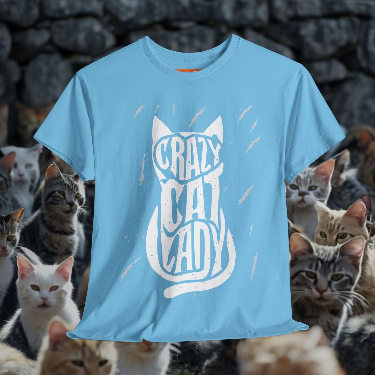 Crazy Cat Lady Unisex Heavy Cotton Tee - Perfect Gift for Cat Lovers