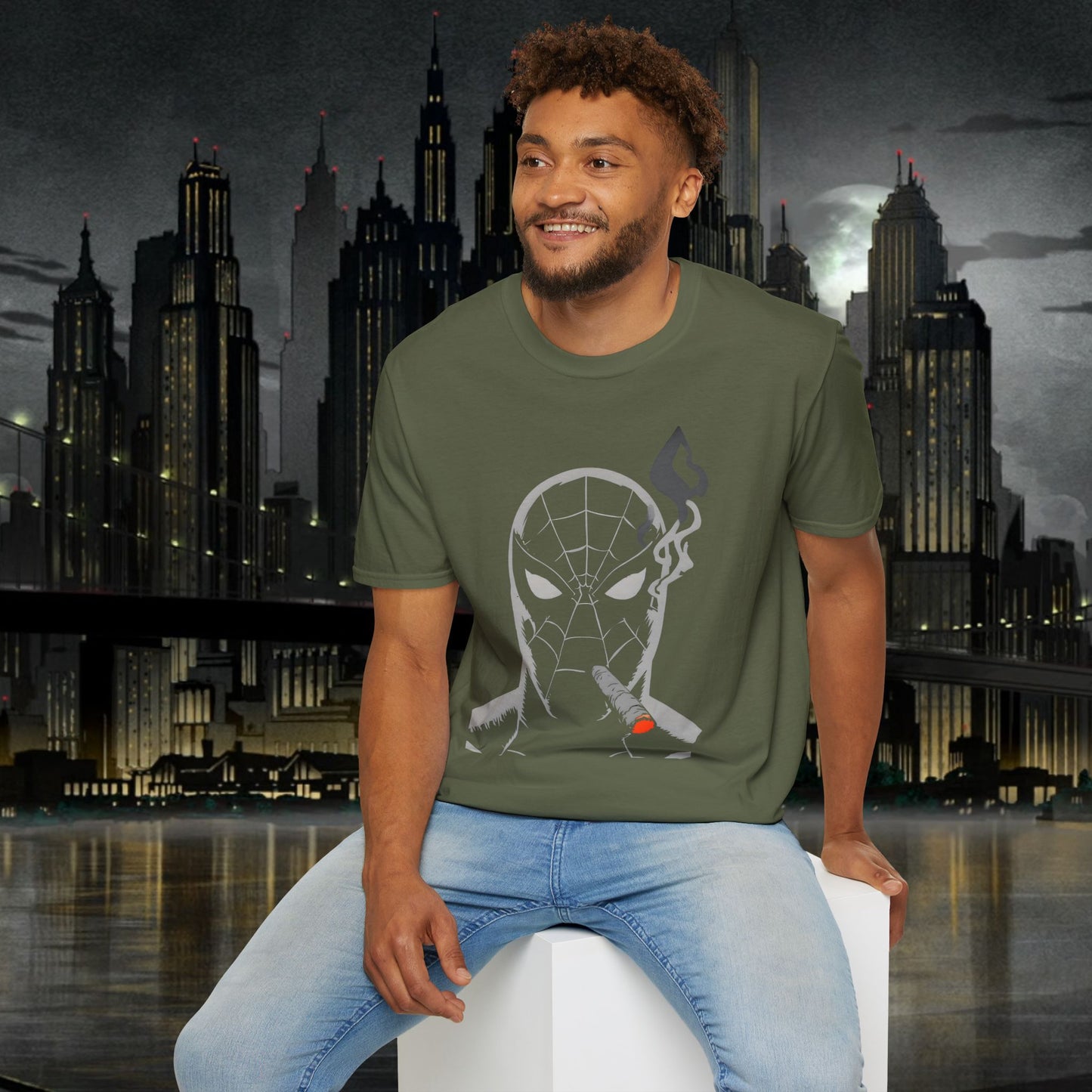 Cool Urban Graphic T-Shirt for Streetwear Lovers - Spiderman Design