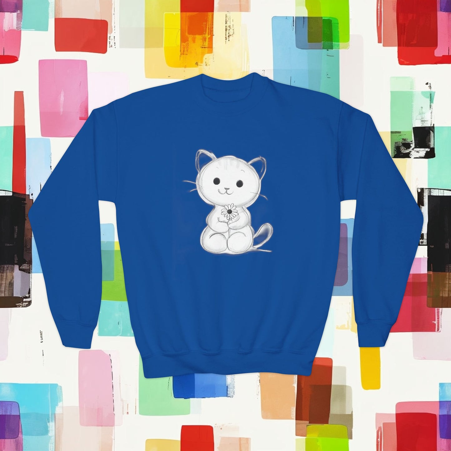 Youth Crewneck Sweatshirt kitten cat