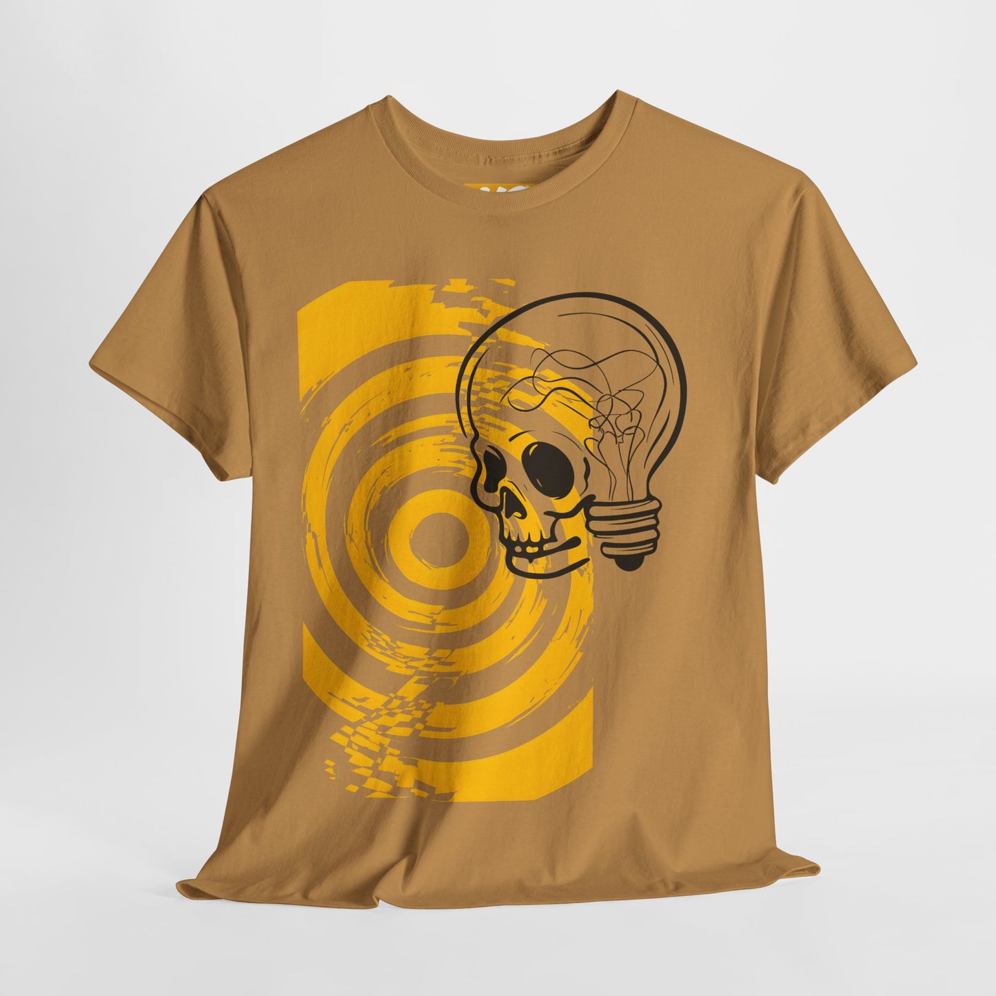 Bold Skull Lightbulb Unisex Heavy Cotton Tee