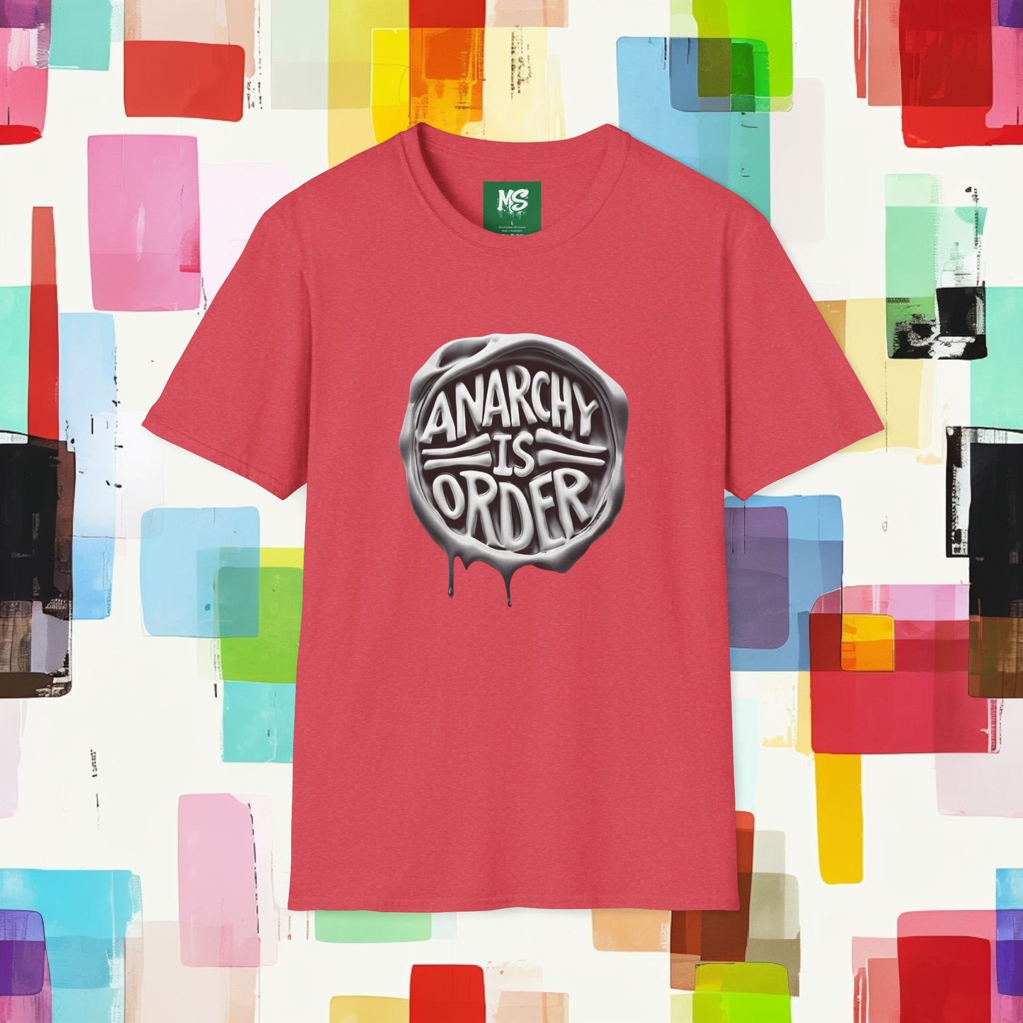 Anarchy Is Order Unisex Softstyle T-Shirt - Trendy Graphic Tee for Rebels