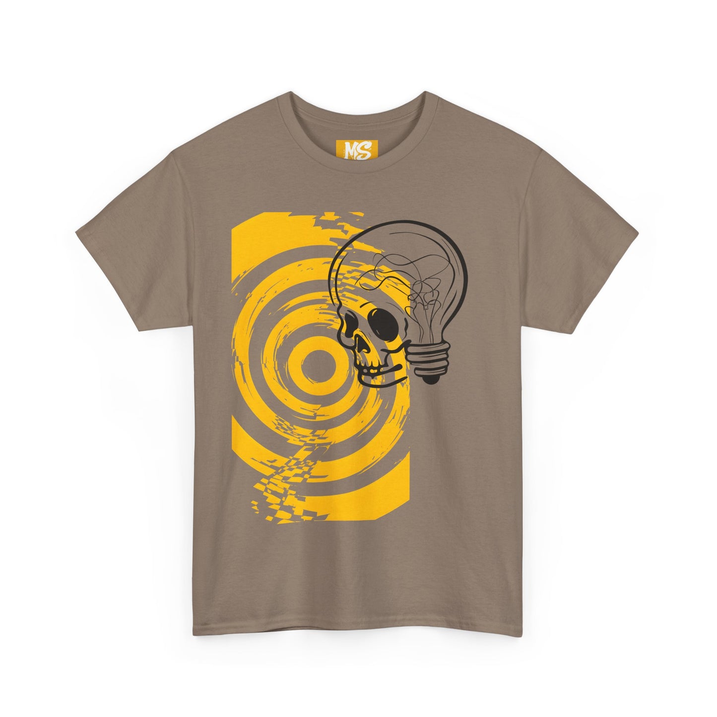 Bold Skull Lightbulb Unisex Heavy Cotton Tee