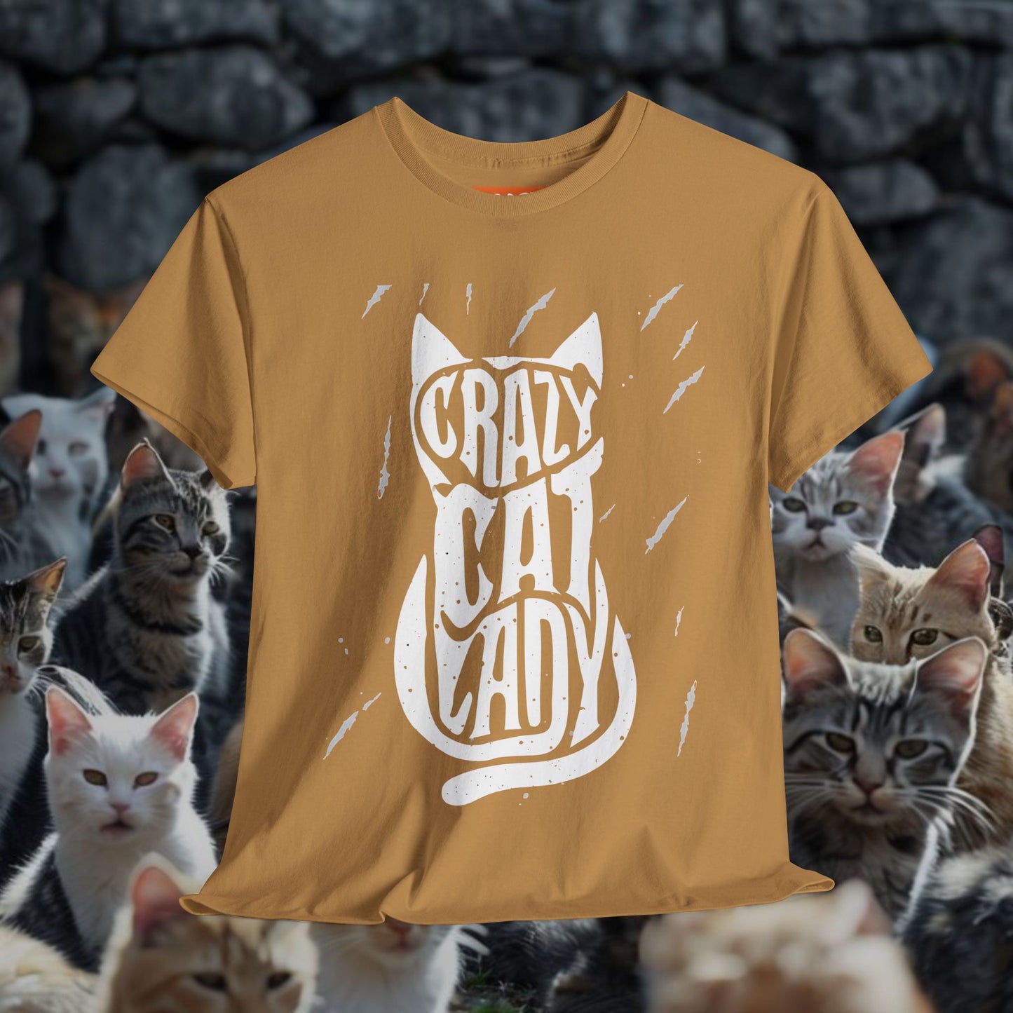 Crazy Cat Lady Unisex Heavy Cotton Tee - Perfect Gift for Cat Lovers