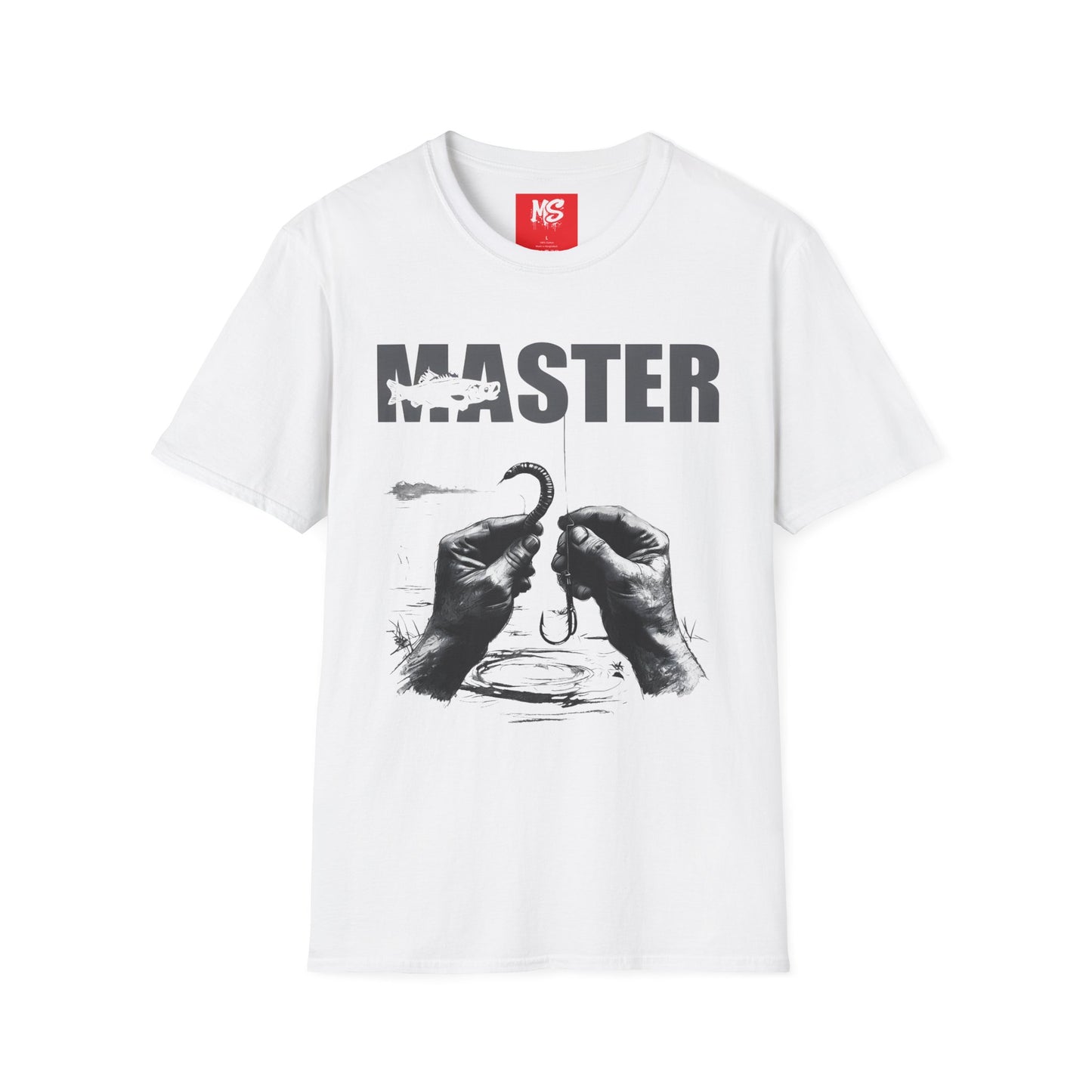 Master Fishing "Master Baiter" Unisex Softstyle T-Shirt - Perfect for Anglers