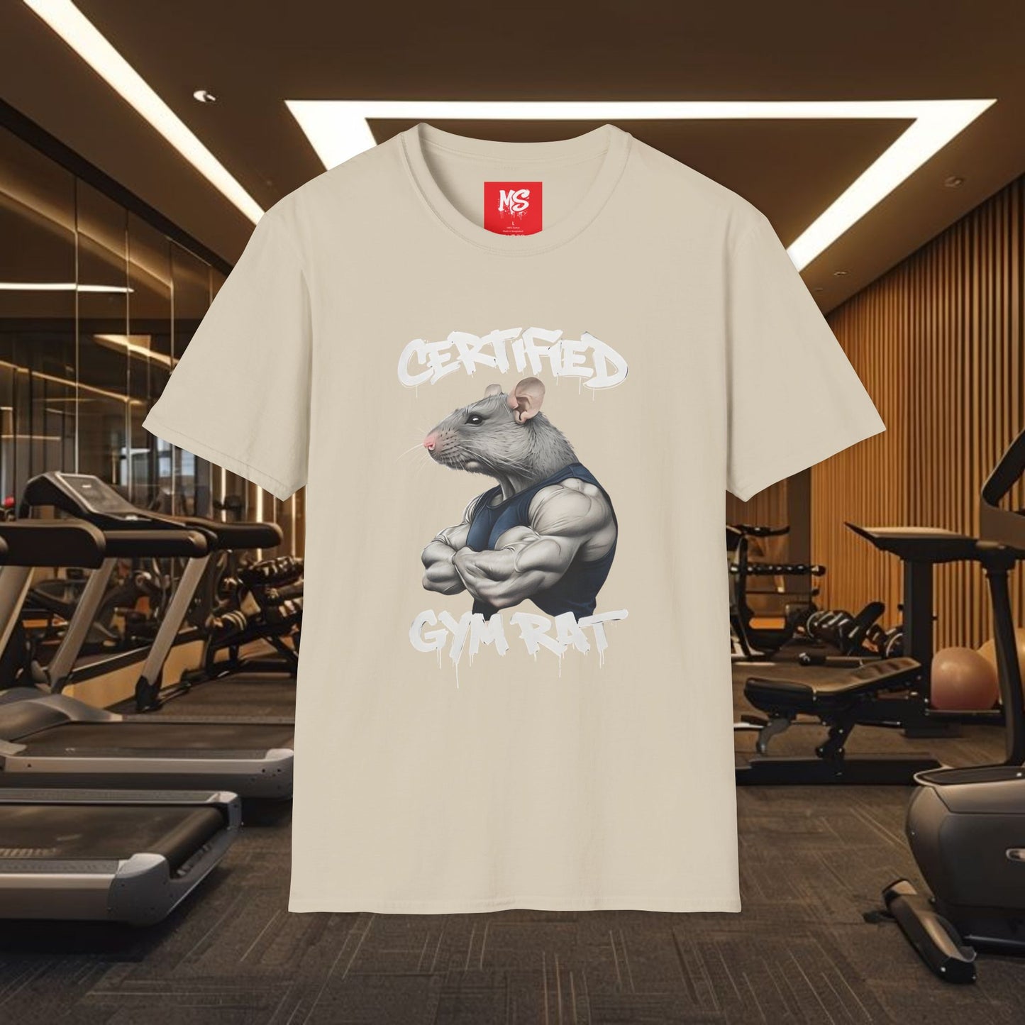 Certified Gym Rat Unisex Softstyle T-Shirt - Fitness Apparel for Workout Enthusiasts
