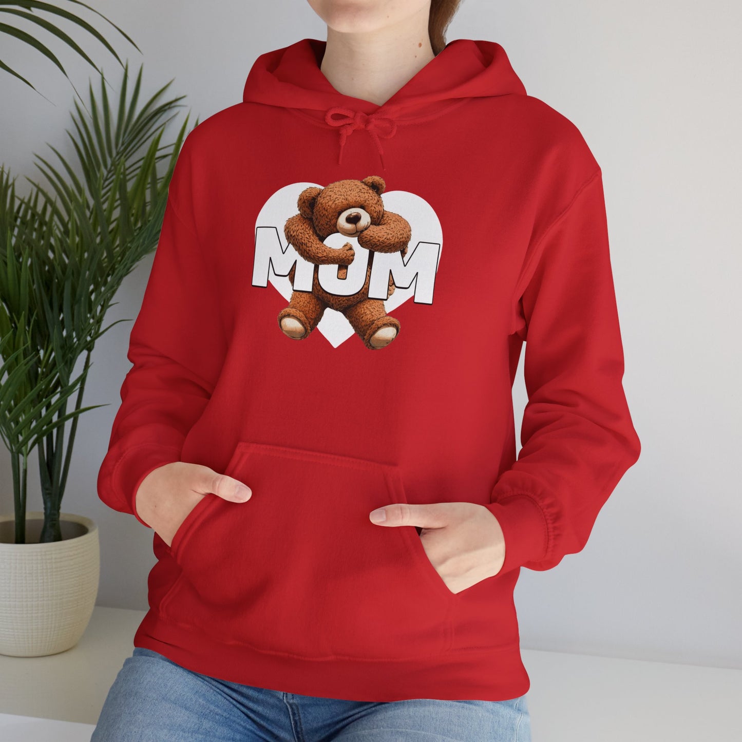 Cozy Mum Hoodie with Cute Bear Design