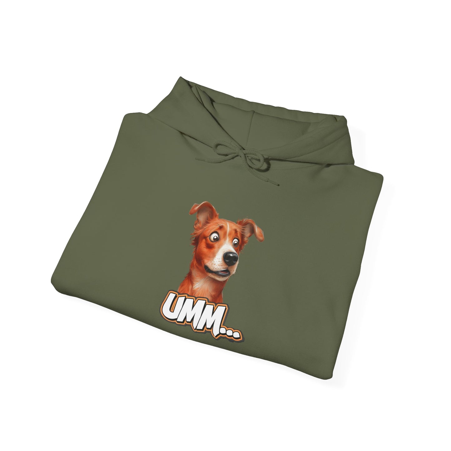 Funny Dog Graphic Hoodie - 'UMM...' Unisex Heavy Blend Sweatshirt
