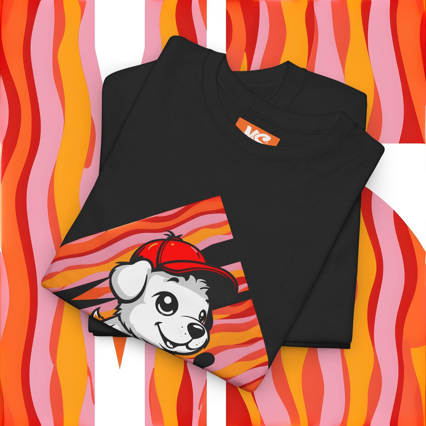 Cute Dog Illustration Unisex Heavy Cotton Tee - Perfect for Pet Lovers!