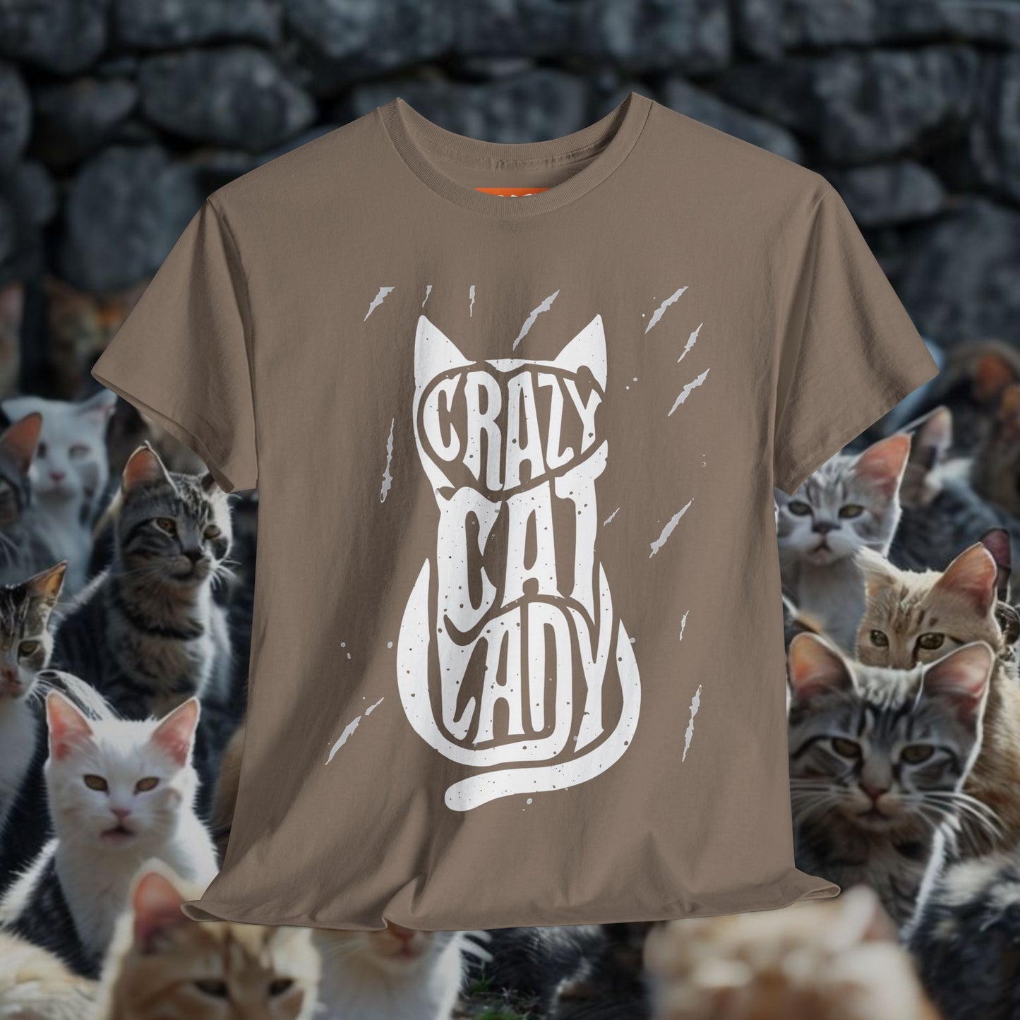 Crazy Cat Lady Unisex Heavy Cotton Tee - Perfect Gift for Cat Lovers
