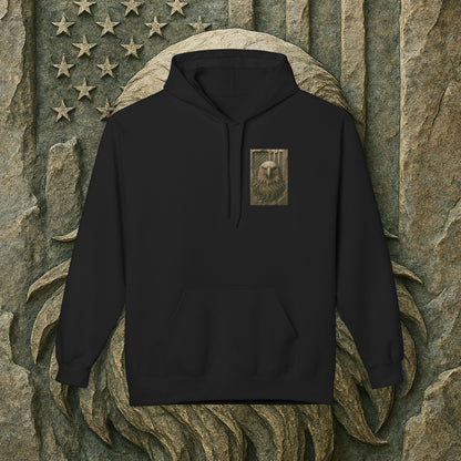 Freedom Eagle, USA, Cozy Animal Print Hoodie, Perfect for Everyday Wear, Gifts for Animal Lovers, Casual Outfits, Outdoor Adventures