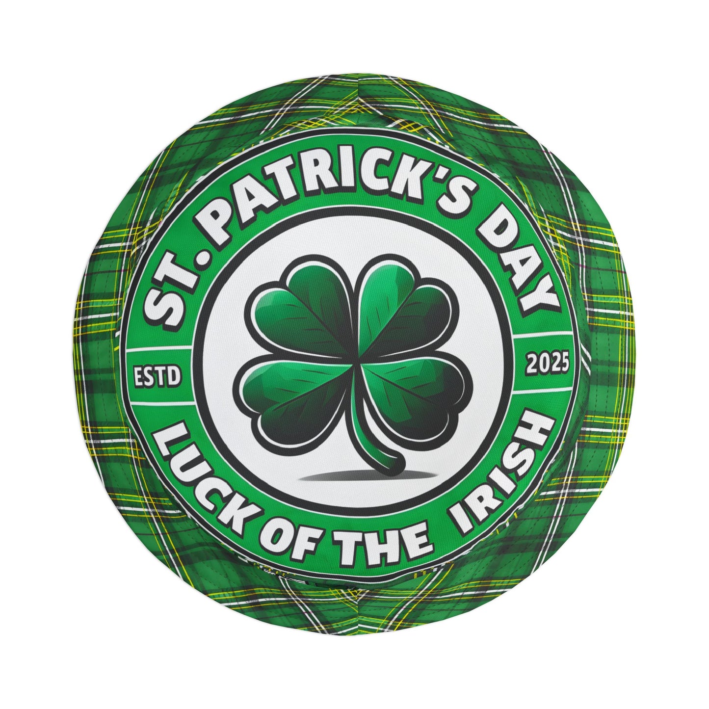 Irish Attitude Bucket Hat - St. Patrick's Day Green Plaid