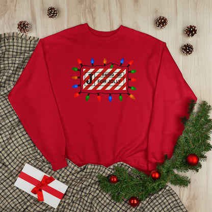 Holiday Lights 'Tis the Season' Jolly Christmas Crewneck Sweatshirt